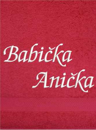ručník rodina pro babičku-Babička