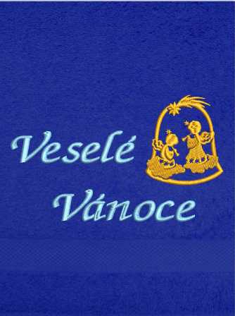 Ručník-Veselé Vánoce zvonek
