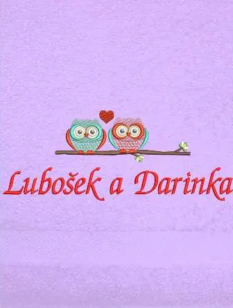 Ručník Valentýn - Miláčkovi a sovičky