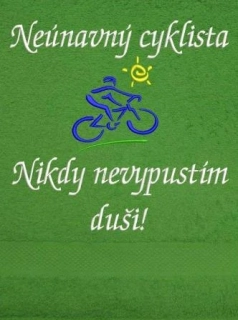 Ručník pro cyklistu - Neúnavný cyklista
